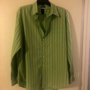 Gap Green Stripe Shirt